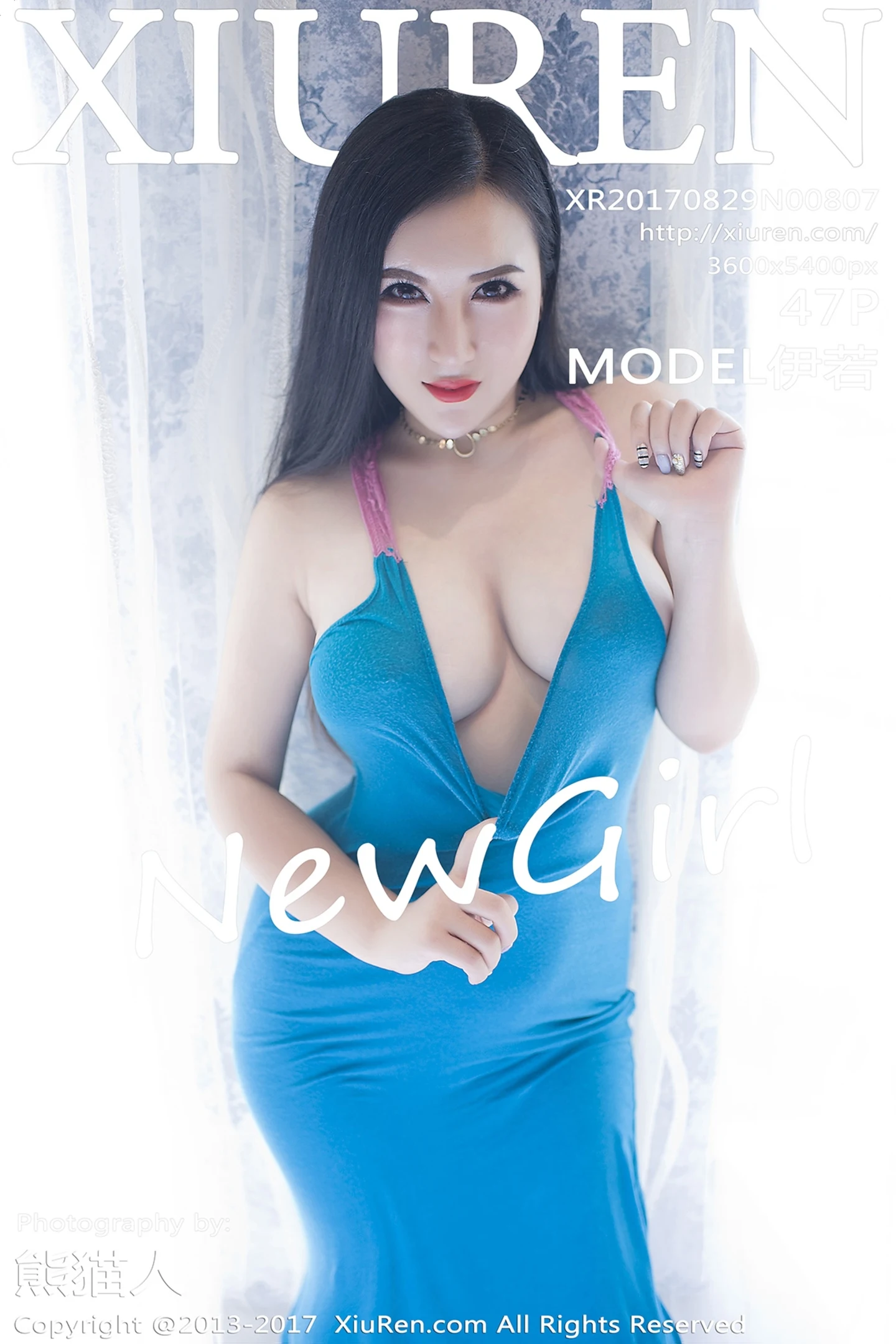 [XiuRen秀人网]No.807_嫩模MODEL伊若白色薄纱蕾丝大尺度秀傲人豪乳诱惑写真47P-秀人网 - XiuRen.Space